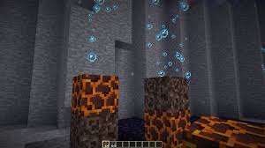 Dig the center of your column up to one block down and place the soul sand block within. Interesting Behavior When Stacking Magma And Soulsand Minecraft