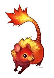 The Fire Rat Kaso Is A Rat Native To China Its Fur Has Special Properties Among Which Is Mythical Creatures Art Creature Concept Art Cute Fantasy Creatures