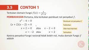 Maybe you would like to learn more about one of these? 3 5 Contoh 1 Menentukan Domain Fungsi Rasional Youtube