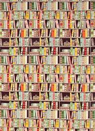 Purple Alexander Henry Bookshelf Fabric With Books Retro Fabric Fabric Kawaii Shop Modes4u Fondos De Pantalla Libros Dibujos Inspiradores Disenos De Unas