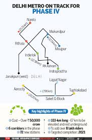 Delhi metro map with information about its route lines, timings, tickets, fares, stations and official websites. Delhi Metro Delhi Metro Phase 4 Commissioning In 2025