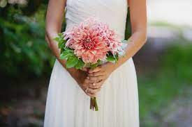 Lake Michigan Wedding By Bryan And Mae Dahlia Bouquet Dahlias Wedding Dahlia Wedding Bouquets