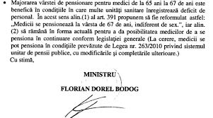 Apoi, proiectul va trebui aprobat și de șeful statului, urmând să fie publicat în monitorul oficial. Puterea MenÈine Noua VarstÄ De Pensionare Pentru Medici La 67 De Profit Ro