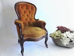 Beautifully Elegant Gold Velvet Victorian Library Parlor Chair I Love The Movement In The Des Victorian Armchair Wooden Office Chair Upholstered Swivel Chairs