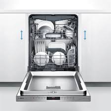 The most benefit of the top control dishwasher is it looks so modern and classy to match the design of the latest. Bosch 300 Series 24 In 44 Decibel Built In Dishwasher With Hidden Control Panel Stainless Steel Energy Star Lowe S Canada