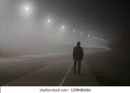 Man Walking Alone Night Images Stock Photos Vectors Shutterstock
