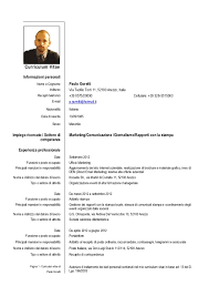 Questo esempio di curriculum vitae gratuito in italiano è ideale per ogni tipo di profilo. Cv Goretti Italiano