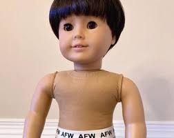 Customized Pleasant Company Boy Doll With Freckles, Very Wavy Light Brown  Hair & New Gray Eyes- Sale Price!