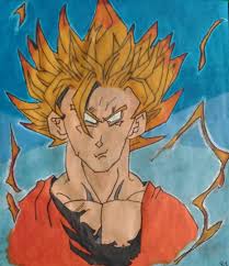 It was originally released in japan on july 15, 1995, with it premiering at the 1995 the toei anime fair. Dessin Dragon Ball Z Goku Drawing By R1 Artmajeur