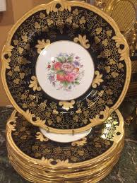 Black And Gold Dinner Plates 8 Vtg Wedgwood Black And Gold Hand Painted Floral Signed Service Dinner Plates Ebay Floral Painting Dinner Plates Gold Hands
