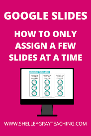 Google Slides How To Assign Only A Few Slides At A Time In 2020 Google Classroom Online Teaching Teaching Math Elementary