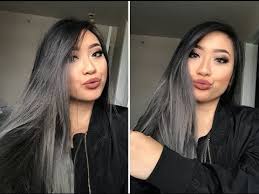 If you wonder how to pull off grayish shades, see our ideas. Blonde Hair To Black N Grey Ombre Grwm Youtube