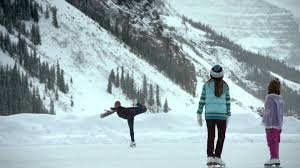 Ice Skating On Lake Louise In The Canadian Rocky Mountains Winter Outdoor Activities In Calgary Alberta Lakelouise Lake Louise Lake Winter Activities