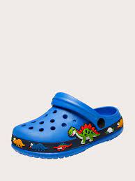 Dinosaur shoes for toddler boy. Toddler Boys Dinosaur Graphic Hollow Out Slides Shein Eur