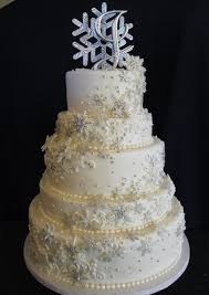 Winter Wedded Bliss Winter Wonderland Wedding Cakes Wonderland Wedding Cake Snowflake Wedding Cake