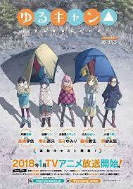 yuru camp berkemah danau gadis anime