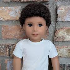 OOAK Custom American Girl Boy Doll Callan Brown Hair Brown Eyes Medium Skin  Tone Joss Face Mold Logan Brother