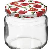 370 ml twist off jar with coloured lid fi 82/6 -6pcs