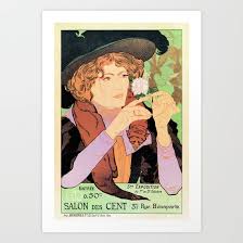 Avant d'envisager de vous déplacer sur un salon. Art Nouveau Expo Salon Des Cent Paris Art Print By Aapshop Society6 Paris Art Print Art Art Prints