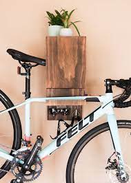 Diy Wall Mounted Bike Rack Diy Huntress Diy Bike Rack Bike Rack Wall Bike Wall Mount
