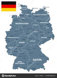Die liste der städte in deutschland enthält eine vollständige auflistung aller 2054 städte in deutschland in alphabetischer reihenfolge (stand: Vektorgrafiken Deutschland Karte Stadte Vektorbilder Deutschland Karte Stadte Depositphotos