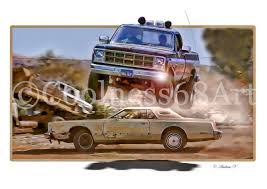 The Fall Guy 3d Style Original Art Print Etsy The Fall Guy Fall Guy Truck Guys