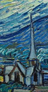 The painting depicts a tranquil night on an average evening. Van Gogh The Starry Night Article Khan Academy