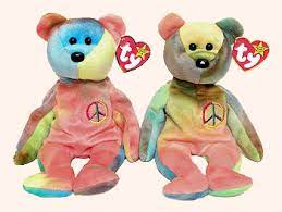 Peace First Version Ty Beanie Babies Bear