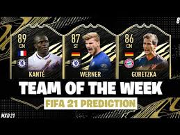Fast to check out the all data of leon goretzka 95 rating card on fifa 21 ultimate team here! Fifa 21 Totw 8 Predictions Team Of The Week 8 Ft Wener Kante Goretzka Youtube