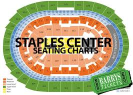 Barrys Tickets Staples Center Seating Charts Chart