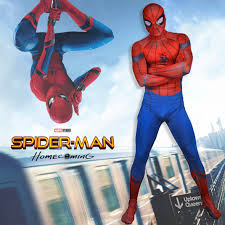 J ghee spider man hero back homecoming spiderman q version pvc figure car decoration model doll toys brinquedos christmas gift. Adult Spider Man Homecoming Costume Civil War Spiderman Cosplay 2017 New Superhero 3d Print Skin Suit Halloween Costume For Men Buy At The Price Of 46 19 In Aliexpress Com Imall Com