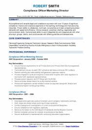 Healthcare lets people build a career around the technology they love. Compliance Officer Resume Samples Qwikresume
