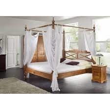 lit a baldaquin 200x200 bois massif d acacia laq bed furniture home decor coloriage cochon