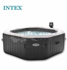 Spa Gonflable Octogonal Modele Intex Pure Spa Bulles Octo Jets 4 Places Piscine En Ligne Arobase Piscines