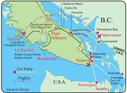 Image result for map of vancouver island with tofino