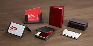 A hard, sleek case, this modern business card holder flips open for easy access or fans out to show your cards in all their glory! Visiting Card Holder By Vistaprint Business Card Holders