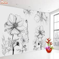 Harga jasa gambar mural hitam putih simple unik cari jenis gambar mural yang paling bagus. Hitam Putih Bunga Kertas Dinding Dekorasi Rumah 3d Wallpaper Foto Wallpaper Untuk Ruang Tamu Anak Anak Hubungi Dinding Kertas Mural Gulungan Wallpaper Aliexpress