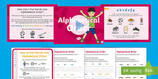 We are going to learn how to alphabetize. Alphabetical Order Activities Ks1 Primary Resource