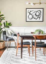 Clean And Modern Dining Room Progress Mcm Dining Room Modern Dining Room Dining Room Renovation