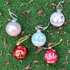 Bola De Navidad Personalizada Con Nombre Bolas De Navidad Personalizadas Bolas De Navidad Adornos De Navidad