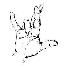 While keeping them extended, lift your little finger. I Really Love You Women S T Shirt I Really Love You Sign Language Art Asl Tattoo