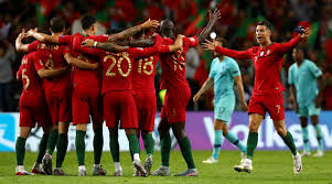 At the time it was goal 12 for portugal in his 34th. Cristiano Ronaldo Members Of Portugal National Football Team Donate To Financially Aid Amateur Club Latestly