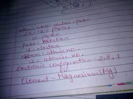 This means there are 6 neutrons (approximately). An Element Has Atomic Mass 24 If It Has 12 Neutrons Find The No Of 1 Protons 2 Electrons 3 Atomic Brainly In