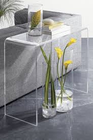 Hautelook Fox Hill Furniture Clear Acrylic Console Table Console Table Pure Decor Modern Console Tables