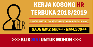 Portal jawatan kosong ingin berkongsi maklumat peluang pekerjaan di par. Kerja Kosong Terkini Pengurusan Sumber Manusia Di Seluruh Malaysia Pengambilan Segera