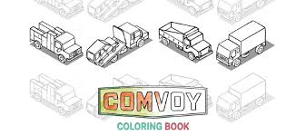 These free printable monkey coloring pages online will help your kid learn about different kinds of monkeys and will also provide fun hours for. The Work Truck Coloring Book Comvoy Learning Comvoy