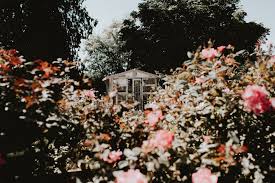 Rose Garden And Potting Shed At Stepping Stones Garden Skagit Valley Wedding Washington Garden Venue Secret Beautiful Gardens Garden Stones Garden Wedding