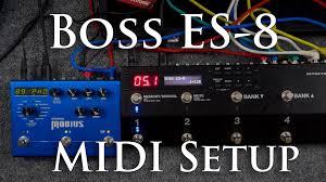 Boss Es 8 How To Setup Midi Strymon Mobius Strymon Setup Boss