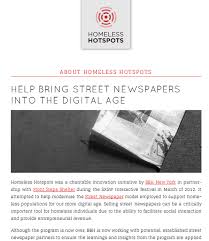We did not find results for: View Of Homelessness Wirelessness And In Visibility Critical Reflections On The Homeless Hotspots Project And The Ensuing Online Discourse First Monday