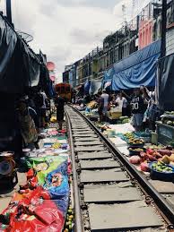 Maeklong Railway Market Bangkok Train Market Bangkok Railway Train